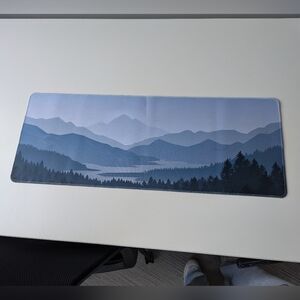 Desktop Mousepad - mountain design - blue
